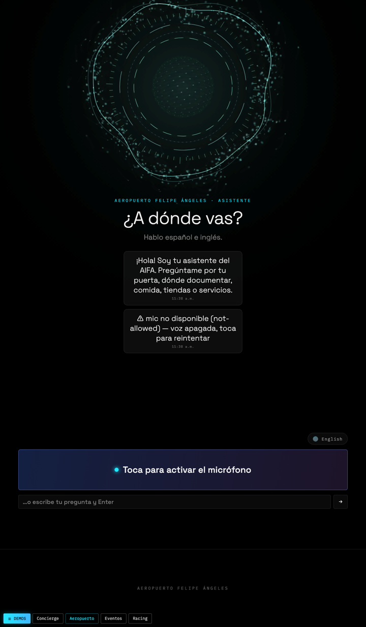 Demo Aeropuerto — AIFA